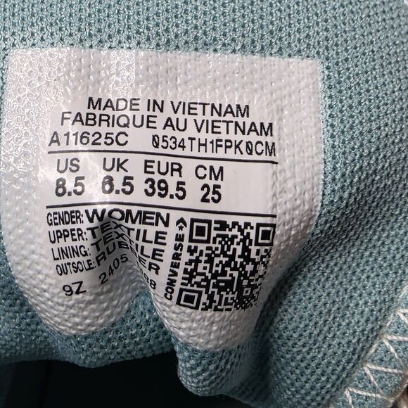 Converse Chuck Taylor All Star  High Top Shoes Size 8.5 Platform Blue Checkered - Picture 12 of 13